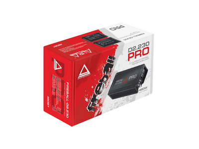 Усилитель Aura FIREBALL-D2.230 PRO 2-канальный D-класс, 2х500 Вт RMS