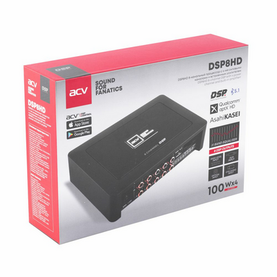 Усилитель ACV  DSP8HD 8-кан.DSP процессор+усилитель 4х50Wt/BT AptX HD