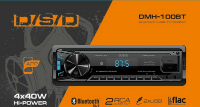 Автомагнитола DSD DMH-100BT  голубая подсветка
