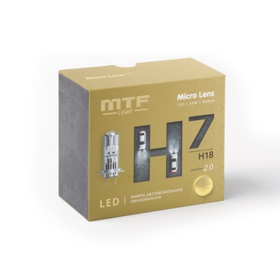 Светодиодная лампа головного света MTF MicroLENS H7/H18 v2 (MCL07K6)