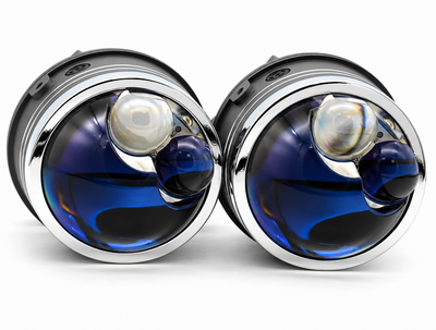 Противотуманные фары Sariti N5 Blue Lens, 3.0 дюйма, 12V, 45/76W, 6000K, универсальное крепление (компле