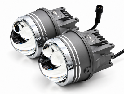Противотуманные фары Sariti N5, 3.0 дюйма, 12V, 45/76W, 6000K, универсальное крепление (комплект, 2шт)