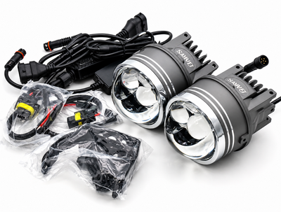 Противотуманные фары Sariti N5, 3.0 дюйма, 12V, 45/76W, 6000K, универсальное крепление (комплект, 2шт)