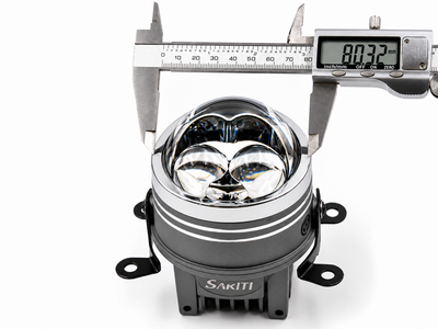 Противотуманные фары Sariti N5, 3.0 дюйма, 12V, 45/76W, 6000K, универсальное крепление (комплект, 2шт)
