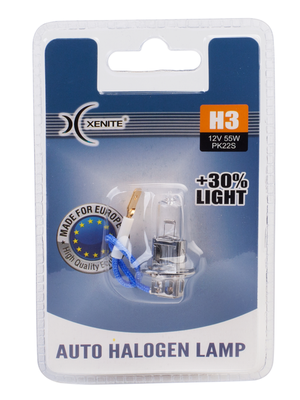 Галогенная лампа Xenite H3 (PK22s) Яркость +30%