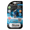 Галогенная лампа CELEN H3 43251 SPB 12V 55W Halogen Sapphire (синяя) + 35% Long life, UV-stop, + перчатка