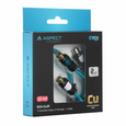 Y-разветвители ASPECT RCA-CL2F, Cyan Line, витая пара, бескислородная медь (OFC), 1 экран, 1M-2F (папа-2мамы), 0.3м