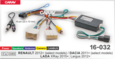 Комплект проводов для Android CARAV 16-032 для RENAULT 2012+ / DACIA 2011+ / LADA XRAY 2015+ / LARGUS 2012+