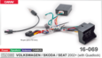 Комплект проводов для Android CARAV 16-069 для VOLKSWAGEN / SKODA / SEAT 2002+ (with Quadlock)