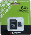 Карты памяти Kingston MicroSDXC 64 Gb class SDCS3/64GB 100Mb/s