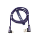 Кабель ACV  USB->iPhone ACV USB-LD1BU 8-pin Lighting/2.4A/1m/дакроновая оплетка/метал.коннекторы/синий