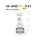 Светодиодная лампа головного света MTF MicroLENS HB4(9006) 12/24V, 55W, 6000K, 4000LM (MCB4K5)
