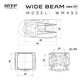 Светодиодная BI-LED линза MTF Light WIDEBEAM MINI WM49S ближний/дальний свет