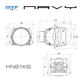Светодиодная BI-LED линза MTF серия NAVI, 12В, 53/61Вт, 6000К, 3" (HN61K6)