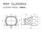 Светодиодная BI-LED линза MTF QUADRIX, 12В, 58/80ВТ, 6000К, 4200LM, 3" скос,  4ая линза (HDS4L)
