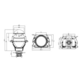 Светодиодная BI-LED линза MTF  DYNAMIC VISION Compact, 12В, 45Вт, 5500К, 2,5 дюйма, компл. 2шт. HL45K55M